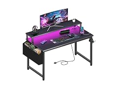 Lufeiya 40in Gaming Desk w/LED Lights