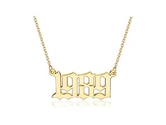 M MOOHAM Gold Birthday Gifts Birth Year Necklace