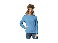 Fleece Crewneck Sweatshirt Blue (XL)