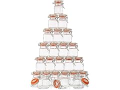 Spice Jars with Lids Container Set