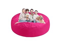 SIMFLAG 7ft Memory Foam Bean Bag - Pink