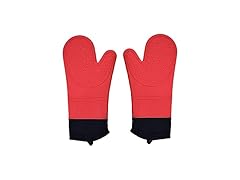 WeTest Silicone Oven Mitts with Quilted Liner