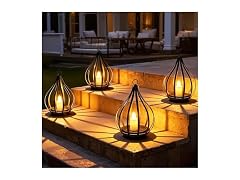 KagoLing Solar Candle Lantern 4Pk