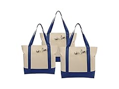 Simpli-Magic Canvas Totes 3pk Blue