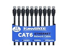 Cat6 Ethernet Patch Cable 15ft (10-Pack)