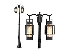 PARTPHONER Outdoor Lamp Post 2-Head