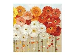 IHR 3-Ply Paper Napkin Pack, Daisies Fall, 20-Count