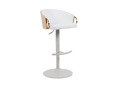 Armen Solstice Swivel Barstool, White