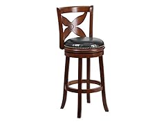 Flower Back Barstool Cherry