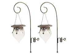 Set of 2 Solar Lights, Cone Fence