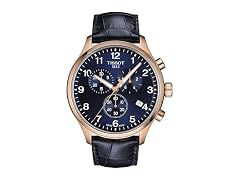 Tissot Chrono XL Classic Blue Leather Strap Watch