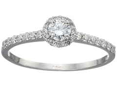 Amazon Essentials Women Ring Halo White Gold
