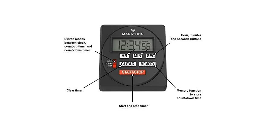 Marathon Large Commercial Grade Digital Timer