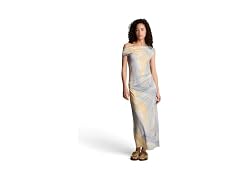 Kenneth Cole New York Midi Off-Shoulder Dress (S)