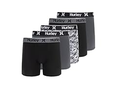 Hurley Men's 5 Pack Printed Boxer Briefs