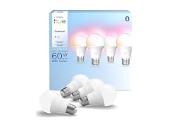 PHILIPS Hue Essential Smart LED A19 Bulb 4-Pack