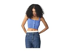 Florence By Mills Women (M) Side Cropped Knit Top
