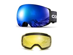 Odoland Anti-Fog Magnetic Ski Goggles