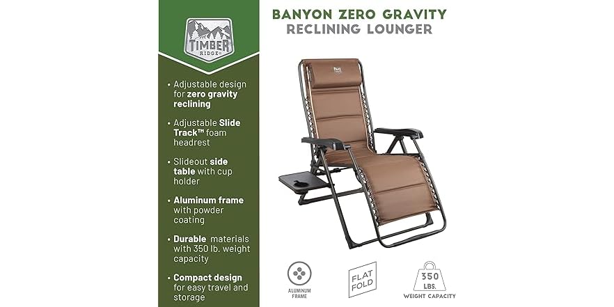 TIMBER RIDGE Zero Gravity Chairs