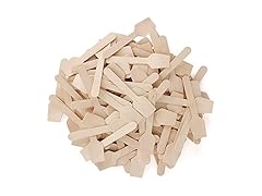 HAZOULEN 200 Pcs 3.7 Mini Wooden Spoons