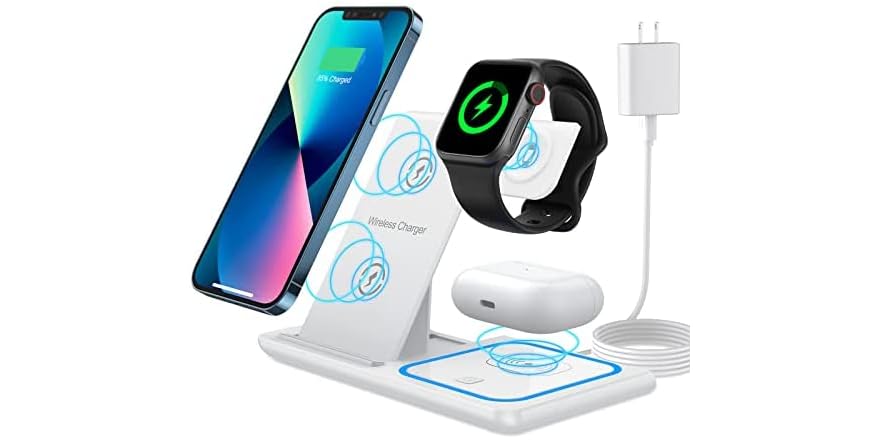 MAXFOX Wireless 3 in 1 Charging Station