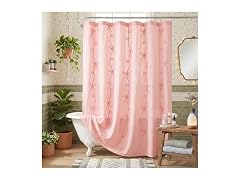 Seasonwood Pink Bow Shower Curtain