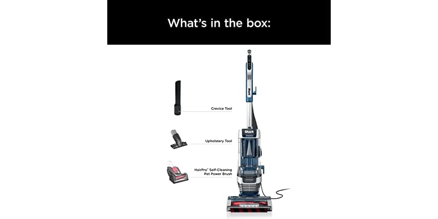 Shark AZ3002 Stratos Upright Vacuum with DuoClean PowerFins (NEW: OPEN BOX)
