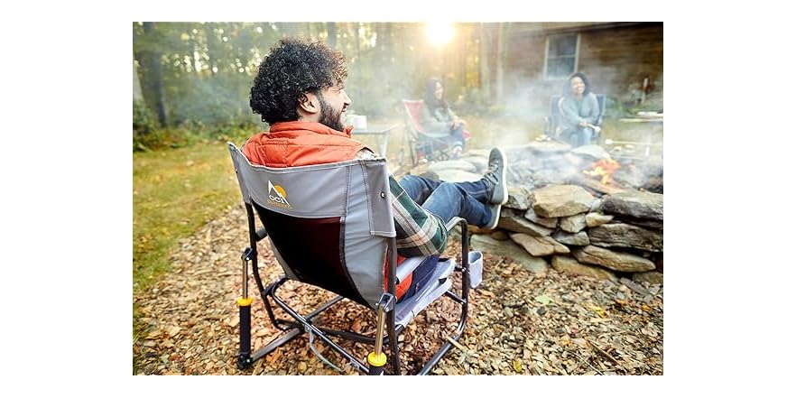 Piston Rocking Camp Chair GCI Outdoor Rocker Camping Chair