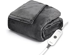 Sunbeam Queen Heated Blanket Grey