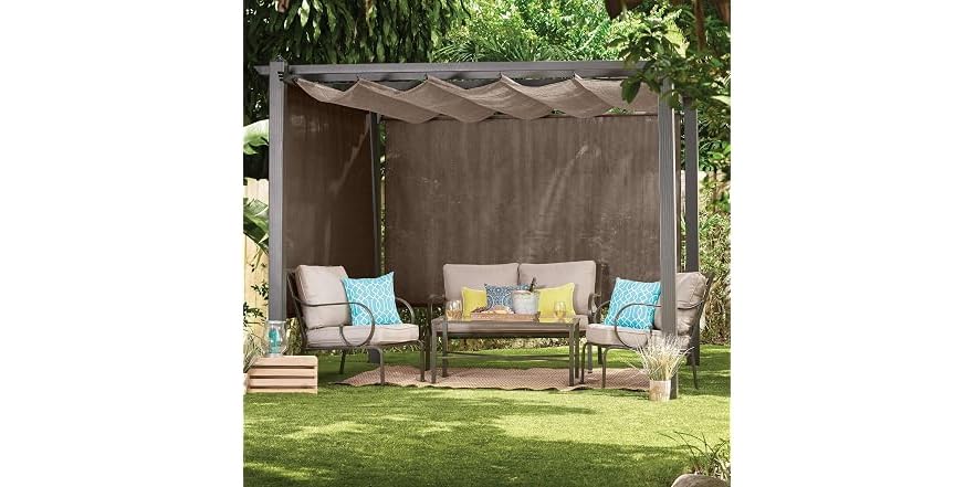 Coolaroo Outdoor Roller Shade with Wand - 90% UV