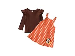 Toddler Girl Thanksgiving Outfit Set
