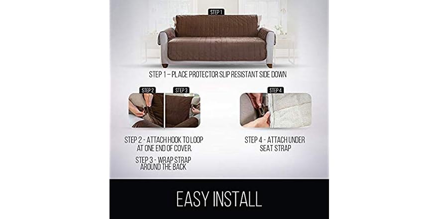 Gorilla Grip Slip Resistant Couch Cover