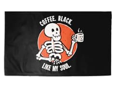 Coffee. Black. Like My Soul. 3' x 2' Rug