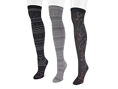 Microfiber 3-Pair Black Pack OTK Socks