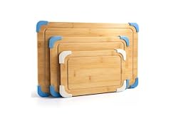 COOK WITH COLOR Non-Slip Cutting Board Set Light Blue