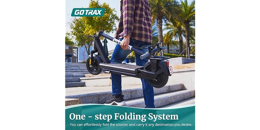 Gotrax Eclipse 500W Adult Electric Scooter, Max 28mile, 20mph, Foldable, Black - Weee