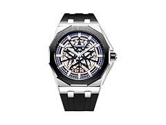TIMEMATRIX Black Skeleton Watch