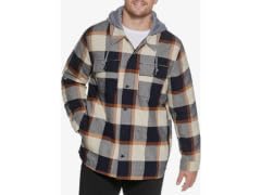 Levi's Men (S) Washed Cotton Shirt Jacket Hood