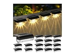 16 Pack Solar Step Lights Outdoor