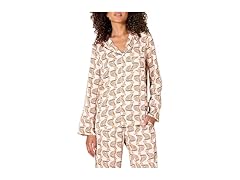 AE Womens RegularFit Satin Sleep Shirt