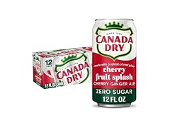 12PK Canada Dry Zero Sugar Cherry Ginger Ale