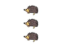 GS912 Set 3 Pcs Mini Small Hedgehog Cartoon Patches