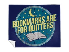 Bookmarks Are For Quitters Mink Fleece Blanket