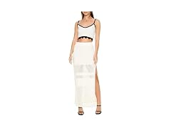 Forever 21  (S) Open-Knit Maxi Vanilla Skirt