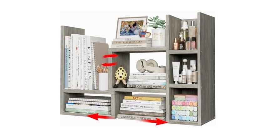 NUTIKAS Adjustable Desk Shelves Desktop Organizer Shelf (3 Colors) $18 + Free S&H w/ Prime