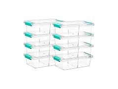 Vtopmart 8 Pack Clear Pencil Box