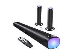 FHNFHN Sound Bar for Smart TV, 100W
