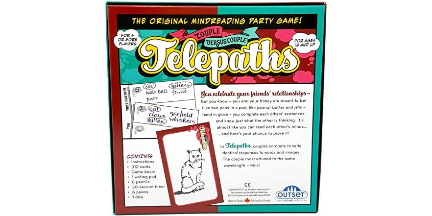 Telepaths Couple Vs Couple Board Game Amazon Exclusive Adults Only
