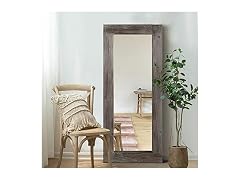 NeuType 58" x 24" Large Wood Frame Floor Mirror 