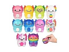 Rhode Island Novelty Squish Axolotl 3.25" 12 Pack